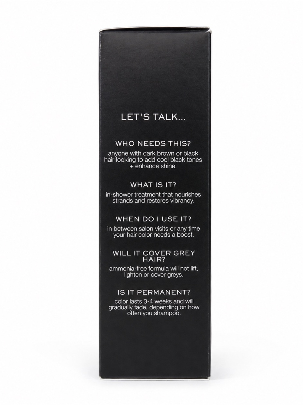 Kristin Ess Signature Gloss In-Shower Black Iris - True Black - Picture 3 of 6
